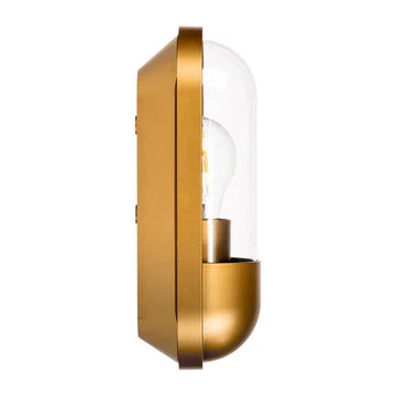 Lume Polycarbonate Brass Wall Light